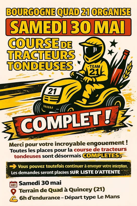 Affiche Bourgogne Quad 21
